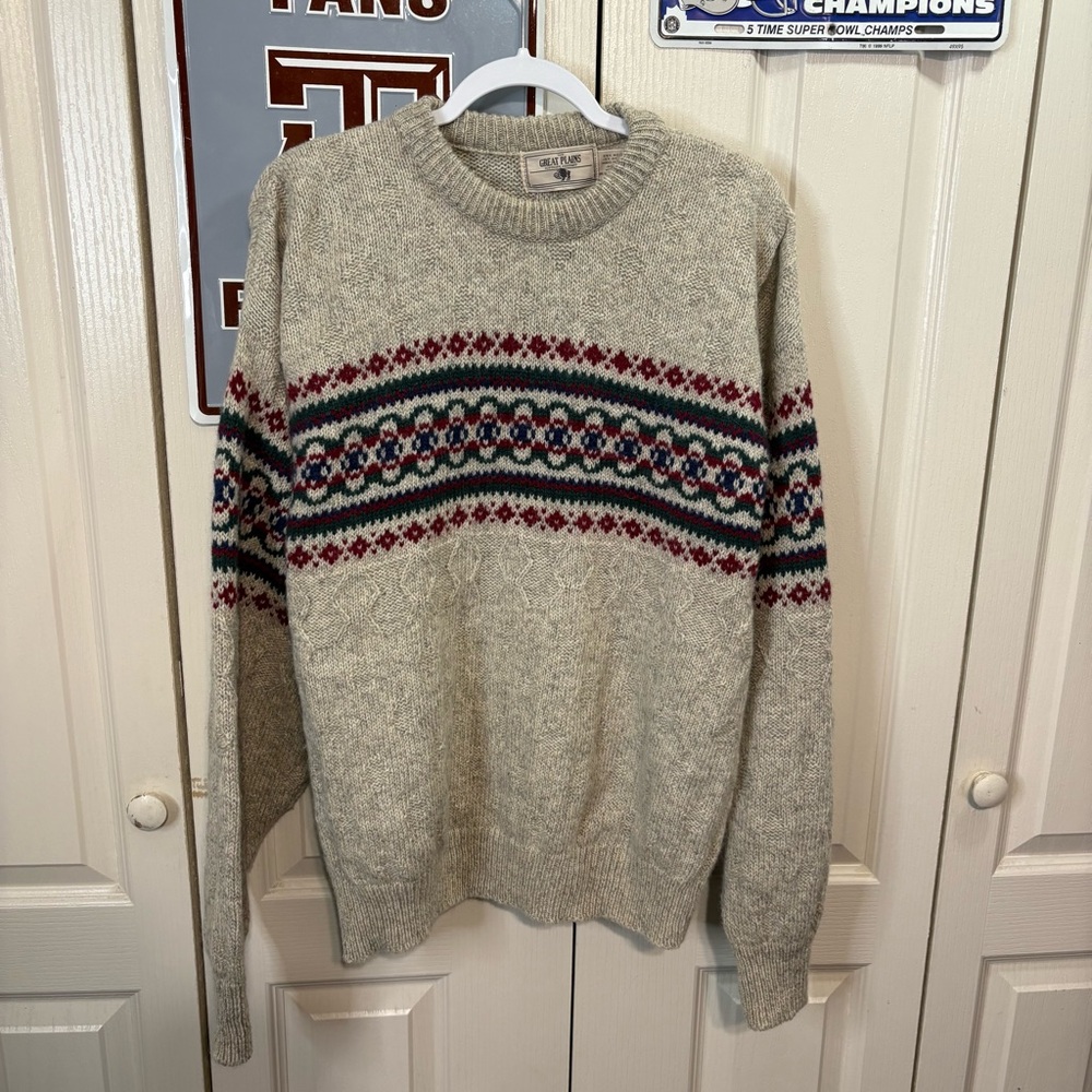 The Great Plains Men’s Wool Sweater